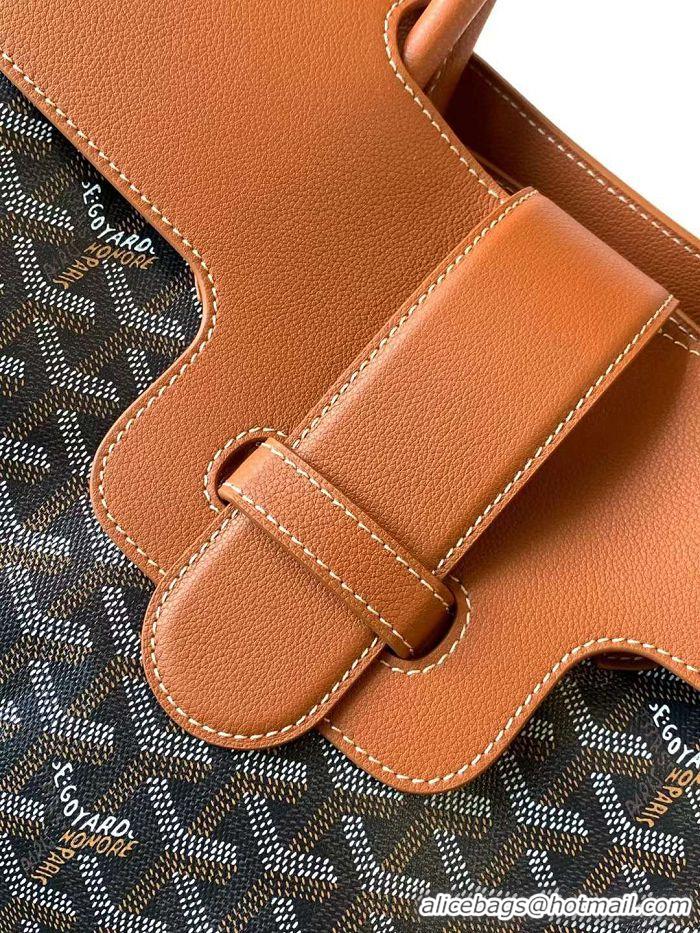 Popular Style Goyard Saigon Tote Bag GY11011 Black And Tan