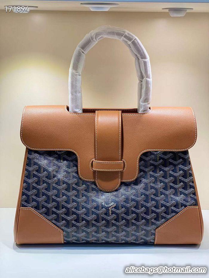 Popular Style Goyard Saigon Tote Bag GY11011 Black And Tan