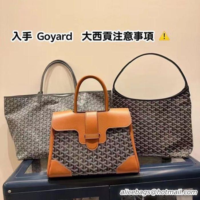 Popular Style Goyard Saigon Tote Bag GY11011 Black And Tan