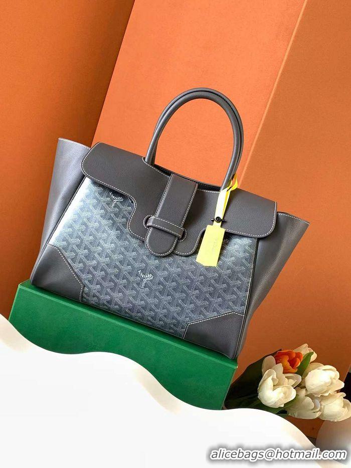 Super Quality Goyard Saigon Tote Bag GY11011 Dark Grey