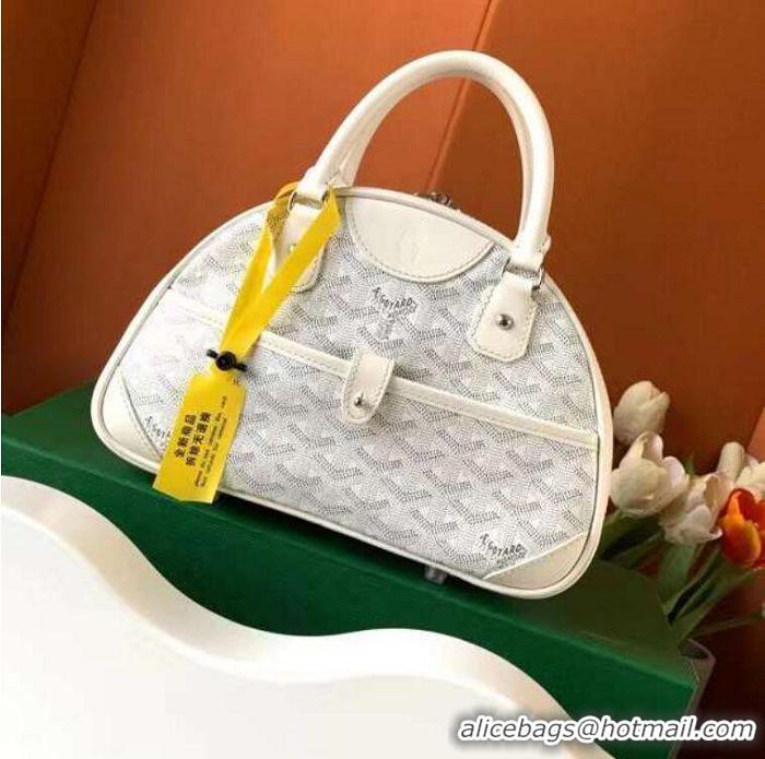 Pretty Style Goyard Vintage Bowling Bag Small GY8822 White