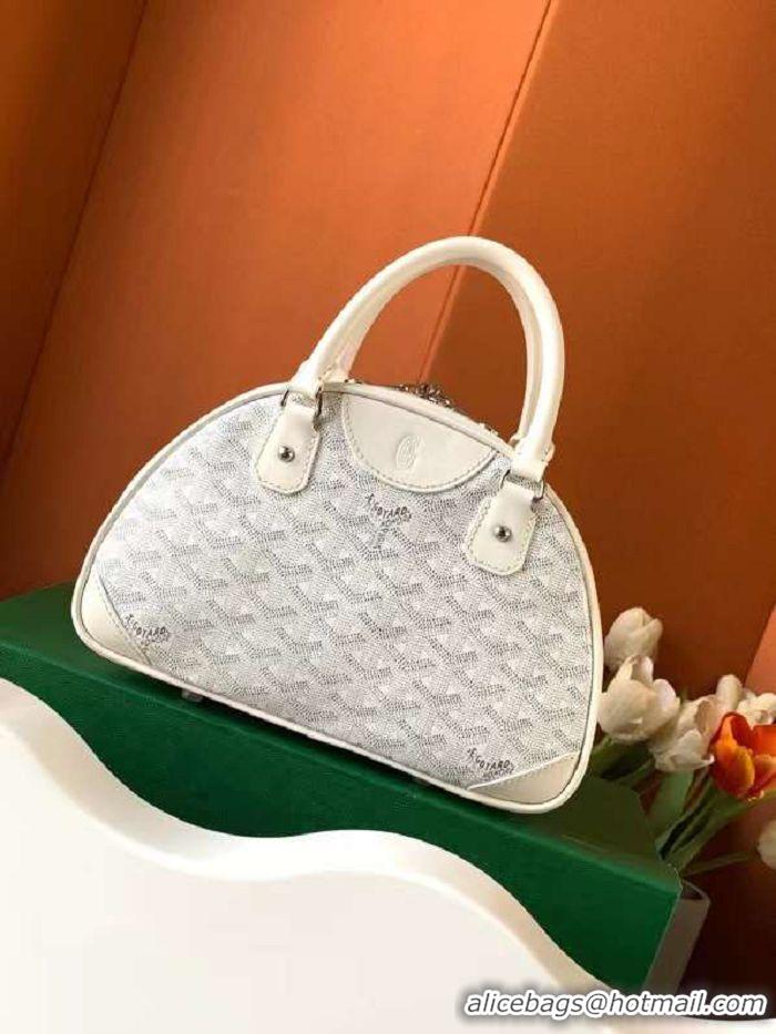 Pretty Style Goyard Vintage Bowling Bag Small GY8822 White