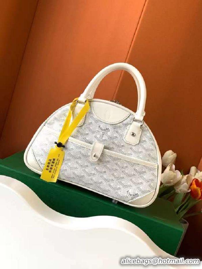 Pretty Style Goyard Vintage Bowling Bag Small GY8822 White