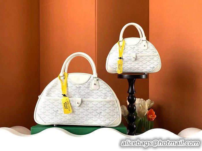 Pretty Style Goyard Vintage Bowling Bag Small GY8822 White