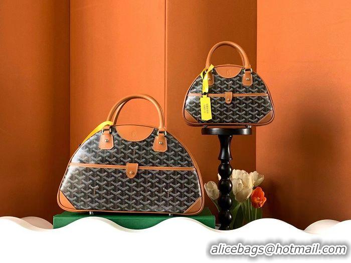 Top Design Goyard Vintage Bowling Bag Small GY8822 Black And Tan