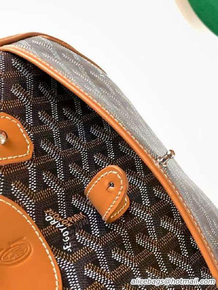 Top Design Goyard Vintage Bowling Bag Small GY8822 Black And Tan