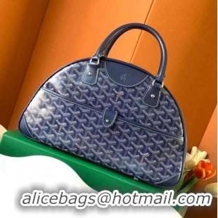 Sophisticated Grade Goyard Vintage Bowling Bag Large GY8824 Navy Blue