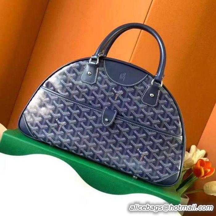 Sophisticated Grade Goyard Vintage Bowling Bag Large GY8824 Navy Blue