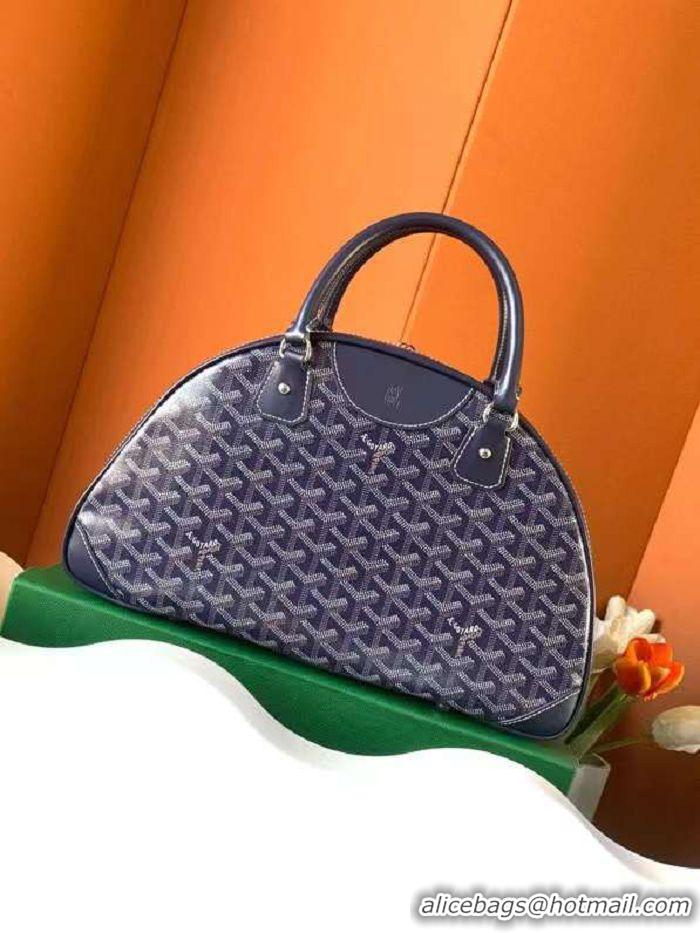 Sophisticated Grade Goyard Vintage Bowling Bag Large GY8824 Navy Blue