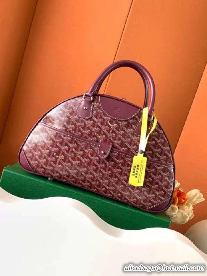 Good Taste Goyard Vintage Bowling Bag Large GY8824 Burgundy