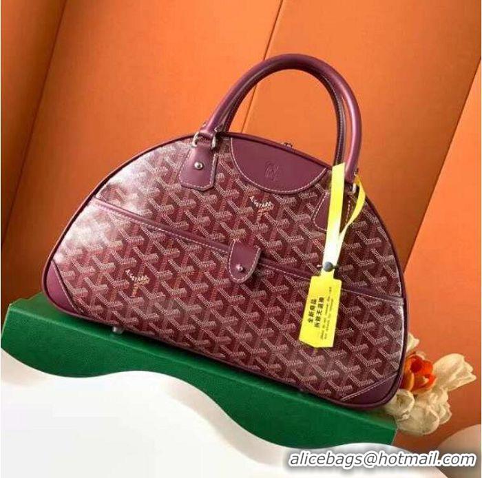 Good Taste Goyard Vintage Bowling Bag Large GY8824 Burgundy