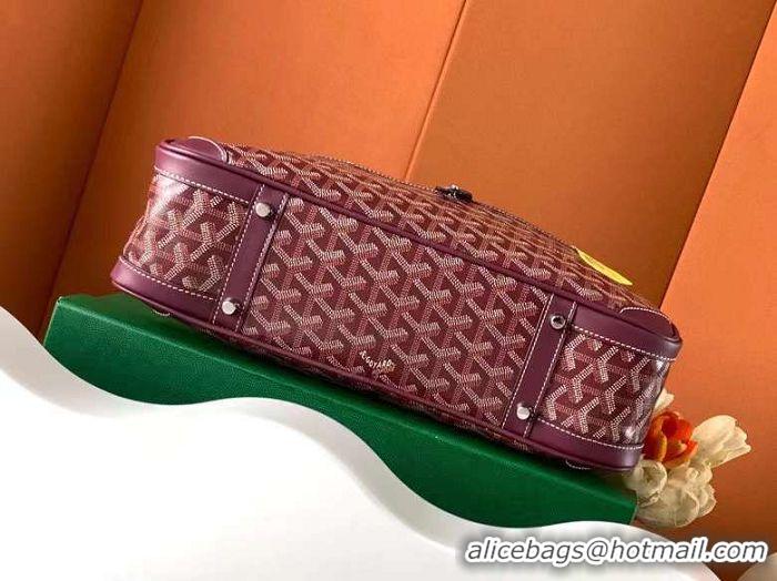 Good Taste Goyard Vintage Bowling Bag Large GY8824 Burgundy