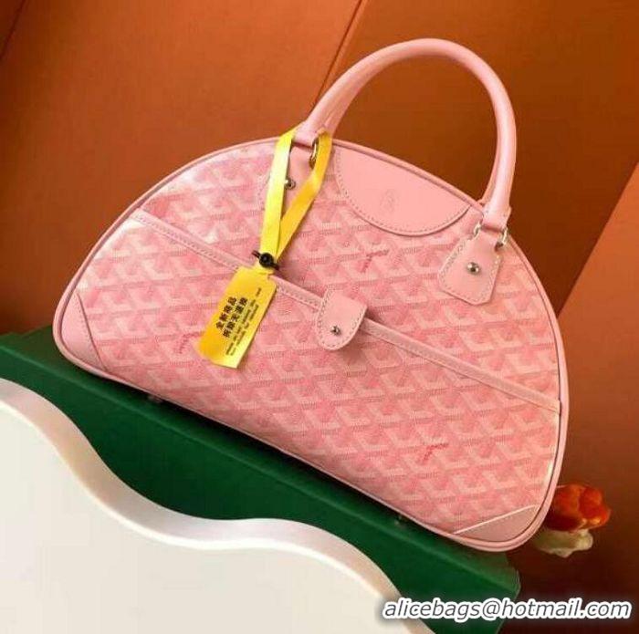 Pretty Style Goyard Vintage Bowling Bag Large GY8824 Pink