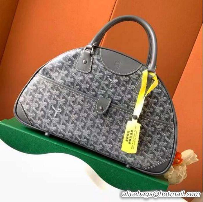 Market Sells Goyard Vintage Bowling Bag Large GY8824 Dark Grey