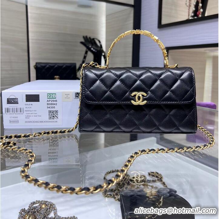 Promotional CHANEL 22B Kelly Top Handle Bag AP2946Y Black