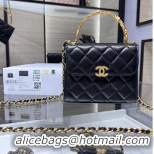 Luxury Discount CHANEL 22B Kelly Top Handle Bag AP2945Y Black