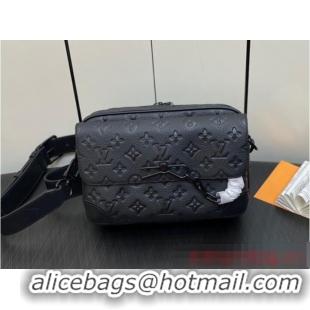 Super Quality Louis Vuitton Monogram Empreinte Steamer Messenger M23742 Black