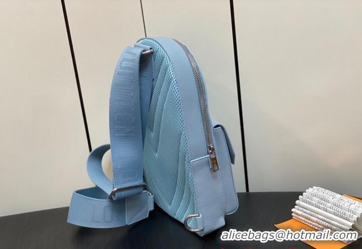 Trendy Design Louis Vuitton Pilot Slingbag M23765 light blue