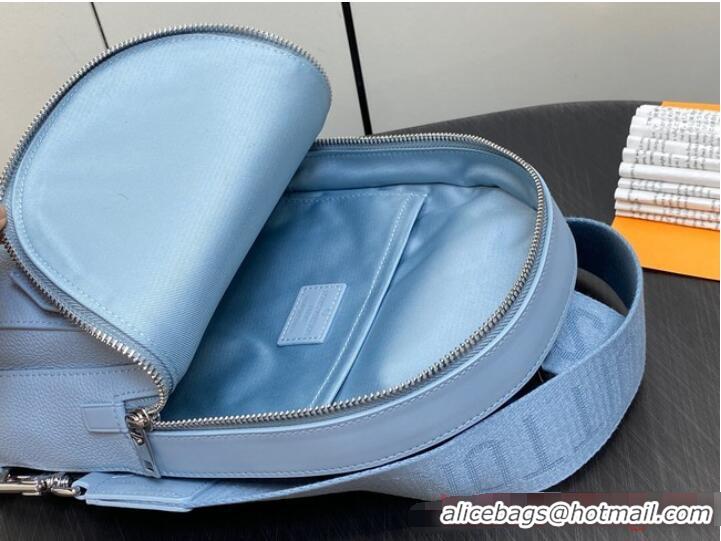 Trendy Design Louis Vuitton Pilot Slingbag M23765 light blue