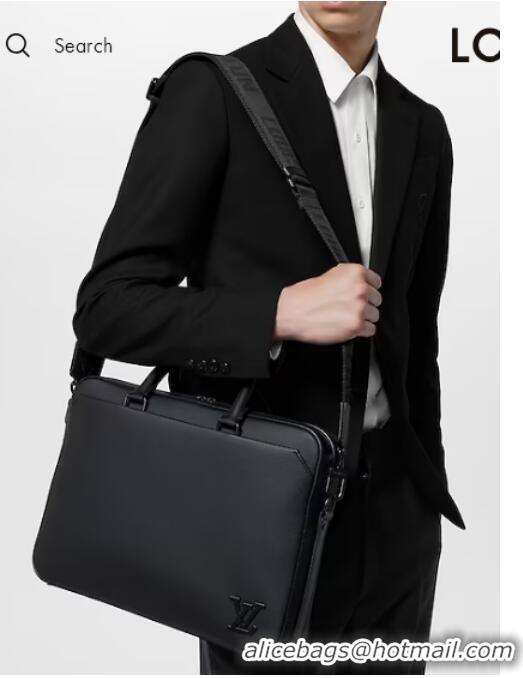 Famous Brand Louis Vuitton Pilot Briefcase M23778 Black