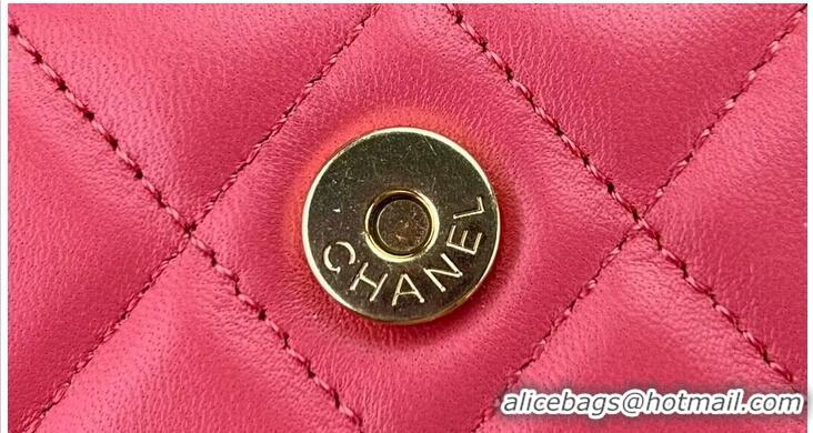 Big Discount CHANEL 22B Kelly Pearl Top Handle Bag AP3562 Pink