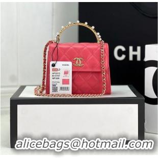 Well Crafted CHANEL 22B Kelly Pearl Top Handle Bag AP3513 Rose