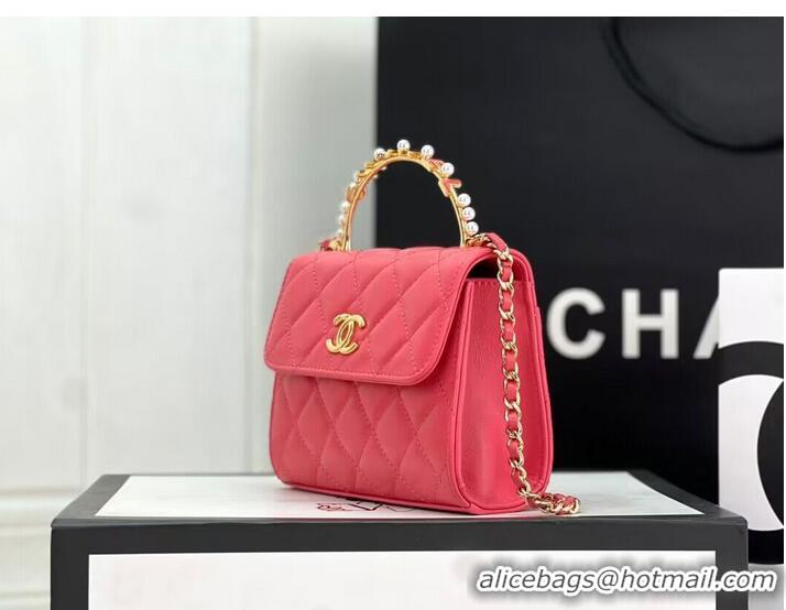 Well Crafted CHANEL 22B Kelly Pearl Top Handle Bag AP3513 Rose