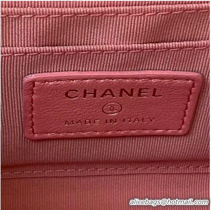 Grade Quality CHANEL 22B Kelly Pearl Top Handle Bag AP3513 Pink