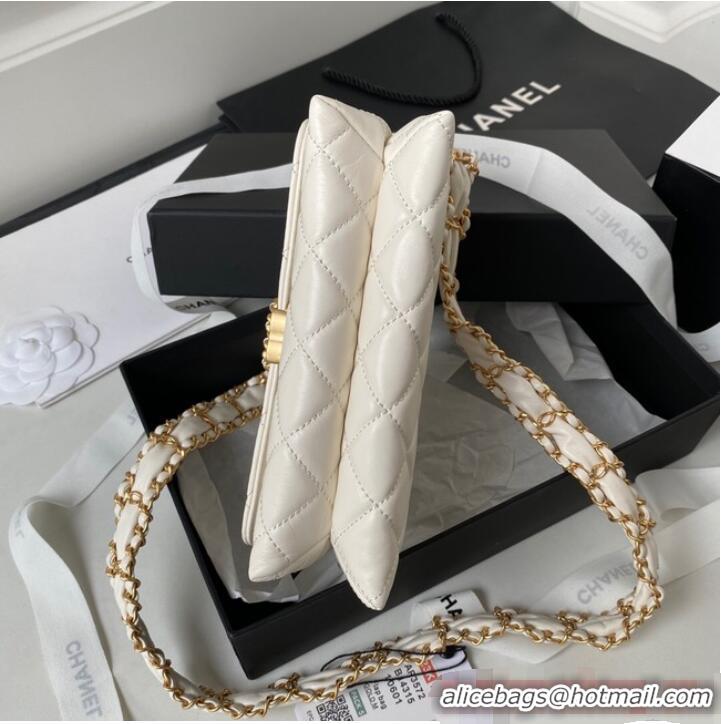 Buy Inexpensive Chanel SMALL FLAP BAG AS3572 White