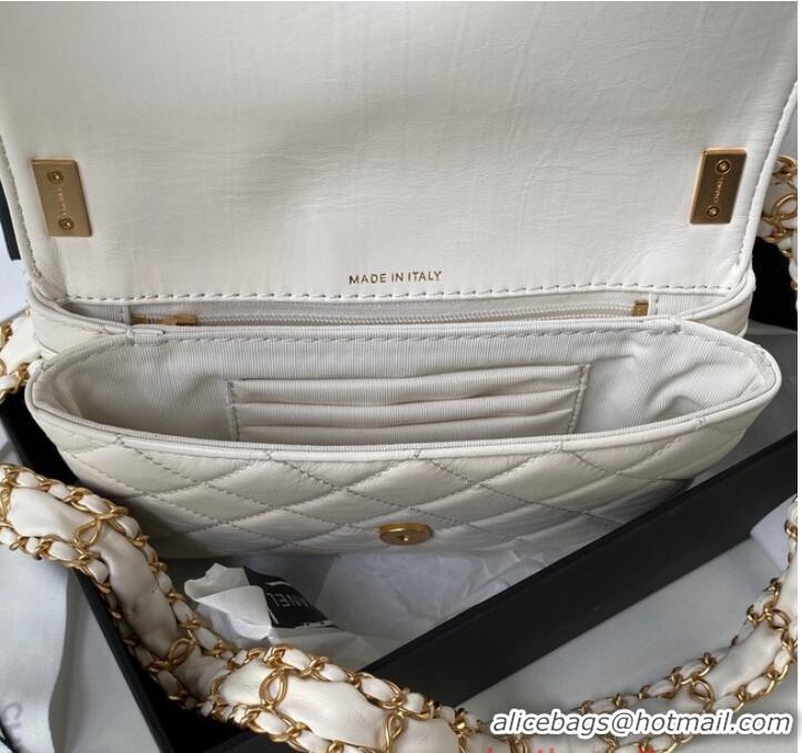 Buy Inexpensive Chanel SMALL FLAP BAG AS3572 White