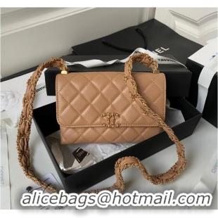 Super Quality Chanel SMALL FLAP BAG AS3572 Apricot