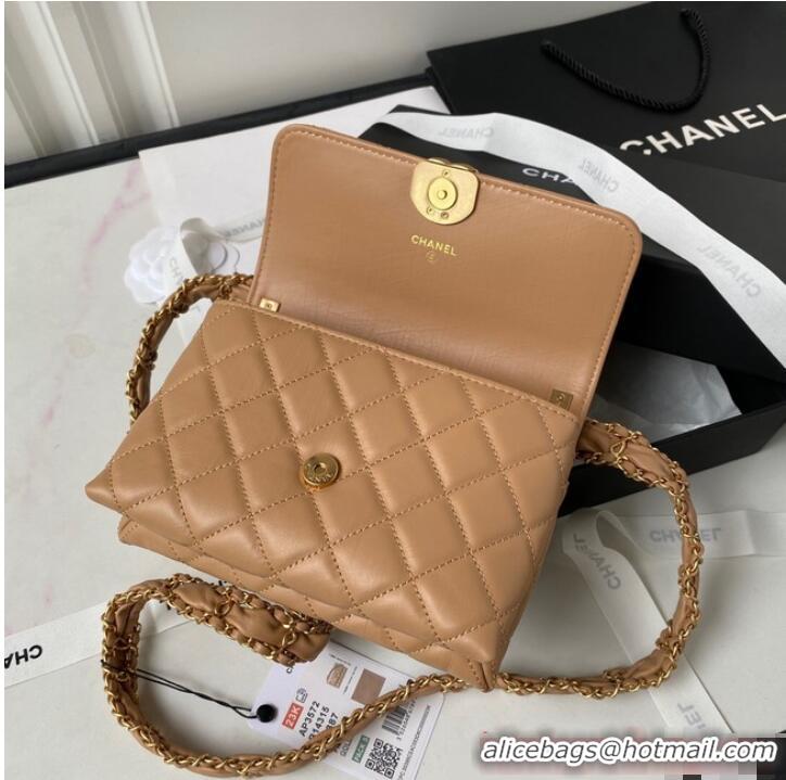 Super Quality Chanel SMALL FLAP BAG AS3572 Apricot