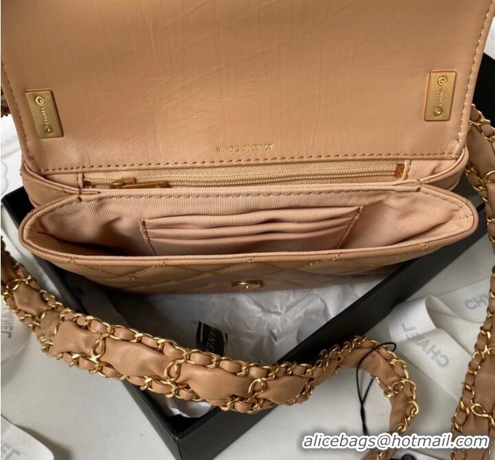 Super Quality Chanel SMALL FLAP BAG AS3572 Apricot