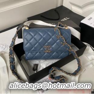 Trendy Design Chanel SMALL FLAP BAG AS3572 Blue