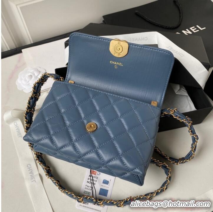 Trendy Design Chanel SMALL FLAP BAG AS3572 Blue