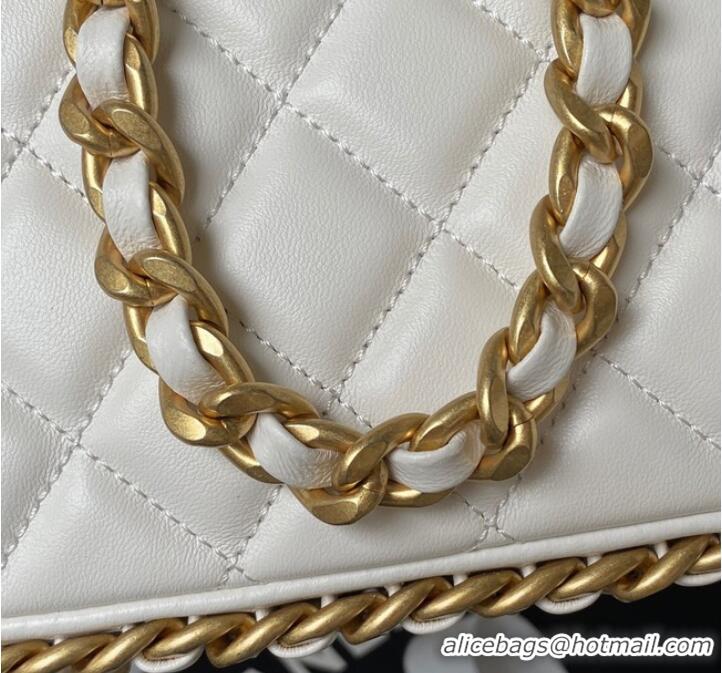 Famous Brand Chanel LARGE HOBO BAG AS4287 White