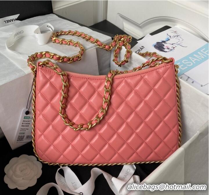 Buy Cheapest Chanel LARGE HOBO BAG AS4287 Pink