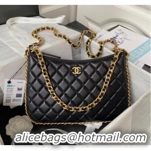 Good Product Chanel LARGE HOBO BAG AS4287 Black