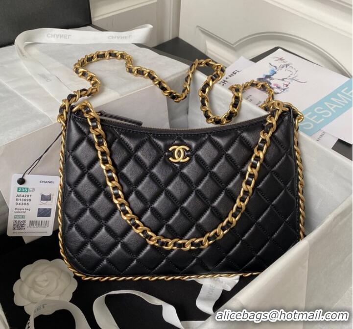 Good Product Chanel LARGE HOBO BAG AS4287 Black