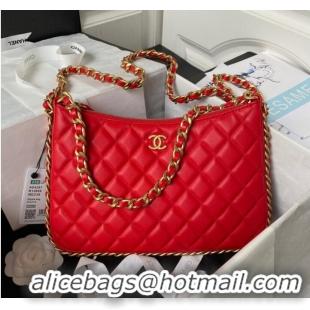 Reasonable Price  Chanel LARGE HOBO BAG AS4287 Red