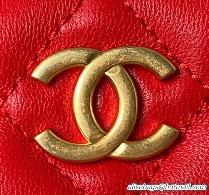 Reasonable Price  Chanel LARGE HOBO BAG AS4287 Red