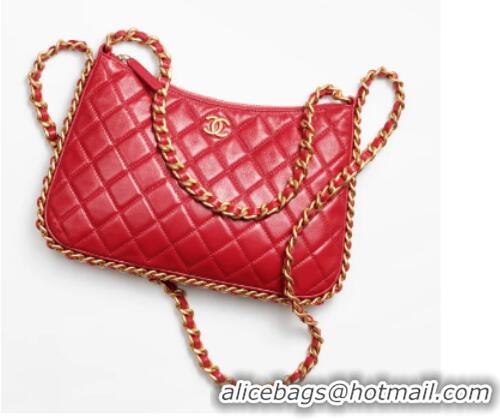 Reasonable Price  Chanel LARGE HOBO BAG AS4287 Red