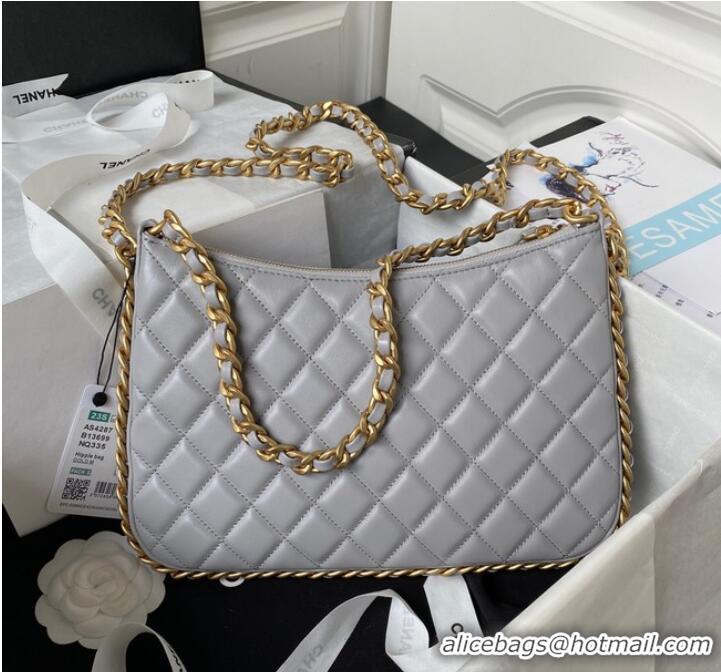 Top Quality Chanel LARGE HOBO BAG AS4287 Gray