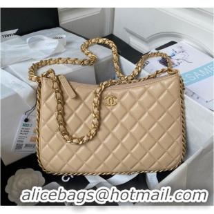 Reasonable Price Chanel LARGE HOBO BAG AS4287 Apricot