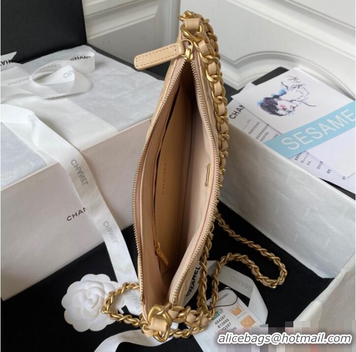 Reasonable Price Chanel LARGE HOBO BAG AS4287 Apricot