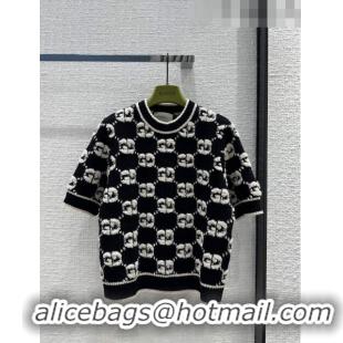 Promotional Gucci Wool GG Short-sleeved Sweater G102335 Black 2023