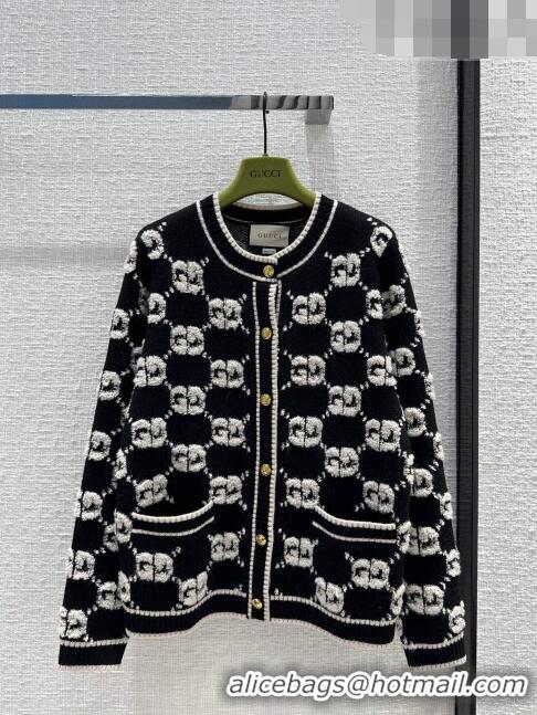 ​Buy Cheap Gucci Wool GG Cardigan G102336 Black 2023