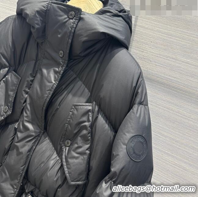 Unique Discount Hermes Down Jacket H102414 Black 2023