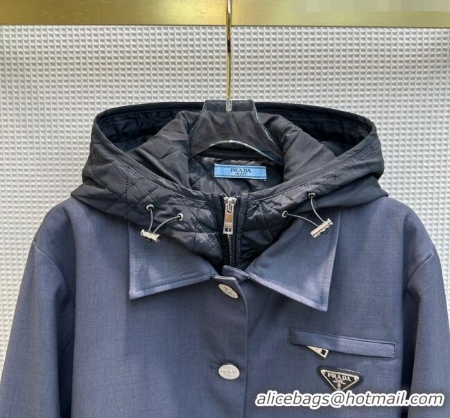 ​Famous Brand Prada Jacket P102416 Grey 2023