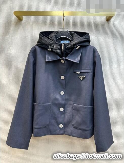 ​Famous Brand Prada Jacket P102416 Grey 2023